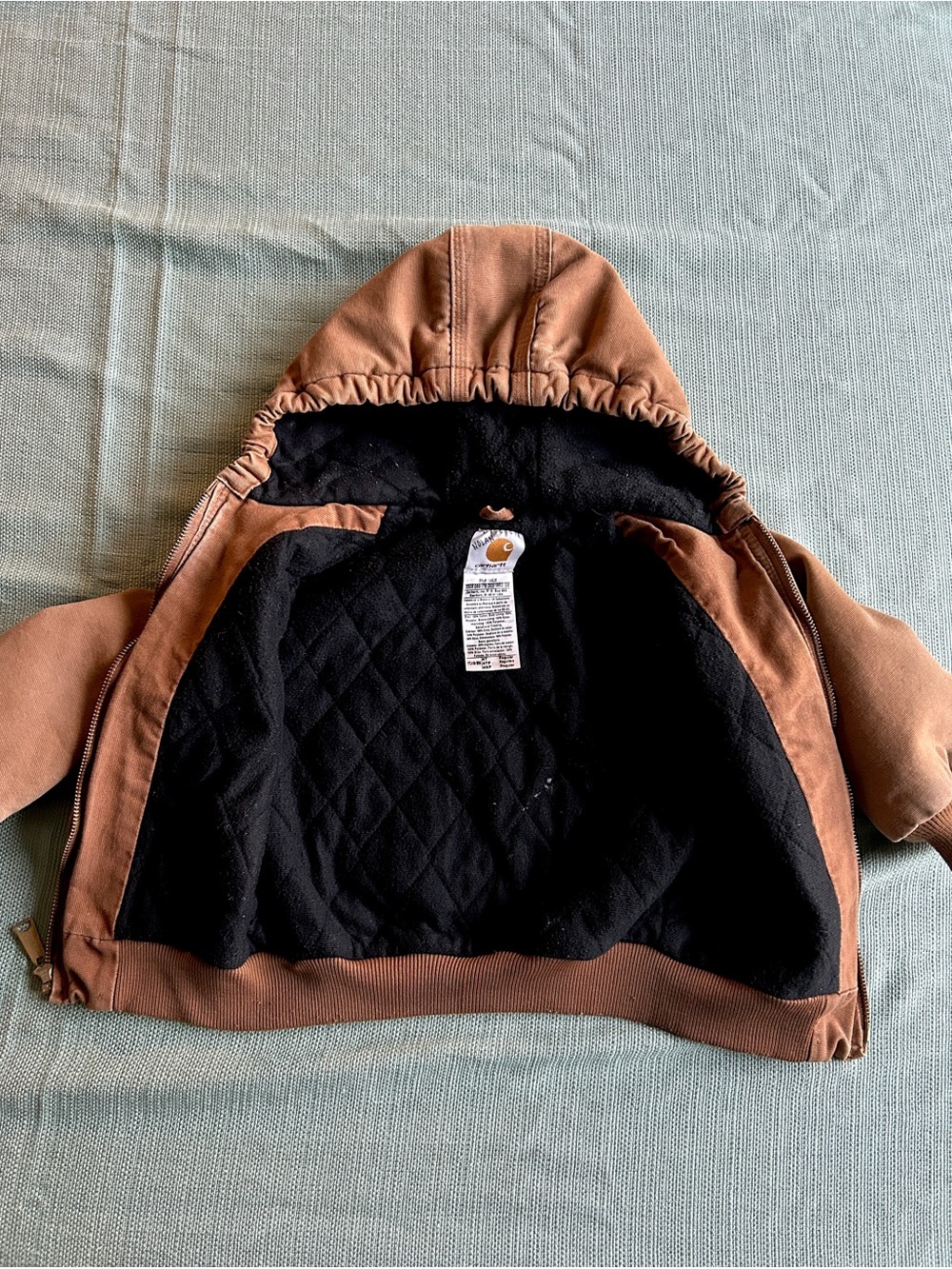 Carhartt Toddler Boys' Full-Zip Quilt-Lined Canvas Jacket, 4T - Picture 6 of 9